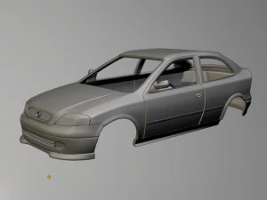 オペル アストラ G 3ドア ハッチバック 3Dプリントモデル