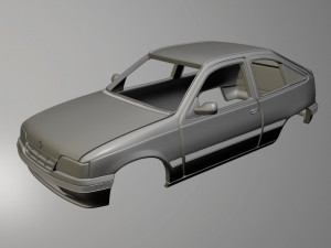 Opel Kadett E 3D Print Model
