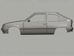 Opel Kadett E 3D प्रिंट मॉडल
