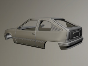 Opel Kadett E 3D प्रिंट मॉडल