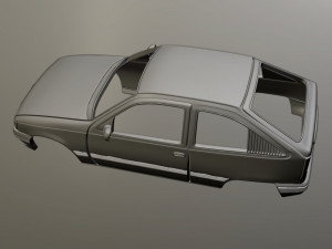 Opel Kadett E 3D प्रिंट मॉडल