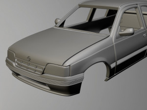 Opel Kadett E 3D प्रिंट मॉडल