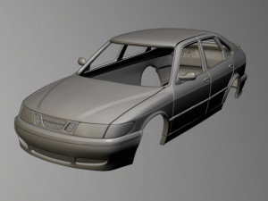 SAAB 9-3 Combi 3D प्रिंट मॉडल