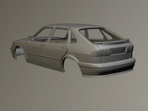 SAAB 9-3 Combi 3D प्रिंट मॉडल
