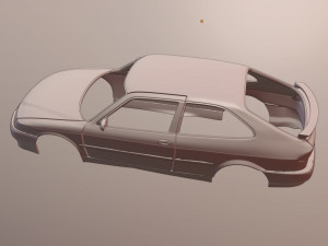 SAAB 9-3 Coupe 3D Print Model