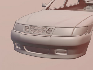 SAAB 9-3 Coupe 3D Print Model