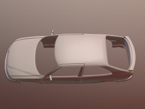 SAAB 9-3 Coupe 3D Print Model