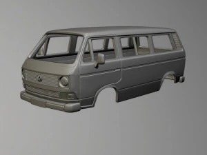 フォルクスワーゲン トランスポーター T3 3Dプリントモデル