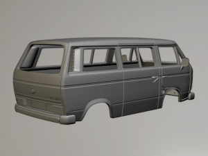 Volkswagen Transporter T3 Model do druku 3D