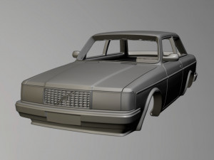 Volvo 242 DL Model Cetak 3D