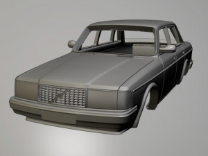 Volvo 244 DL 3D 打印模型