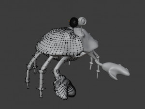 cartoon crab 3D मॉडल