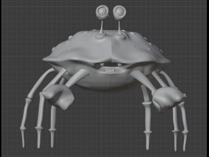 cartoon crab 3D मॉडल