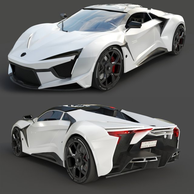 fenyr supersport wmotors white 3D-Modell .c4d .max .obj .3ds .fbx .stl .blend 
