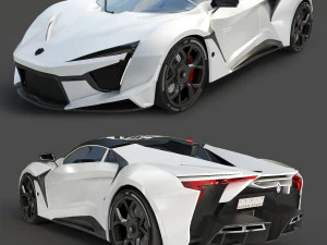 fenyr supersport wmotors white 3D Model