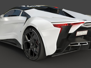 fenyr supersport wmotors white 3D-Modell