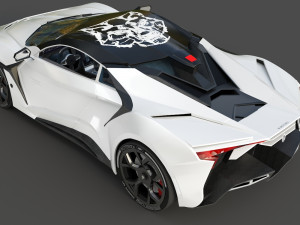 fenyr supersport wmotors white 3D-Modell