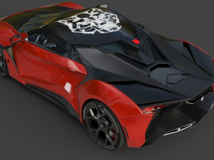 fenyr supersport wmotors red 3D 模型