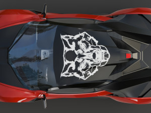 fenyr supersport wmotors red 3D 模型