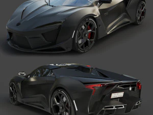 芬尼尔超级运动 Wmotors 黑色 3D 模型