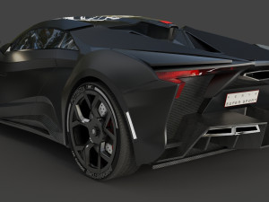 fenyr supersport wmotors black 3D Модель