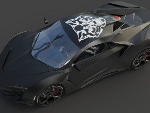 fenyr supersport wmotors black 3D Модель
