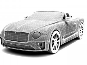 bentley continental gt v8 convertible Modelo 3D