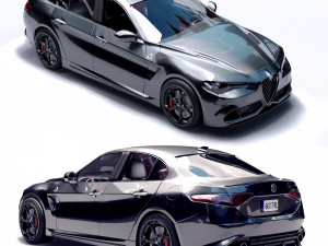 alfa romeo giulia 3D 模型