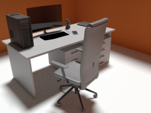desktop table 3D Model