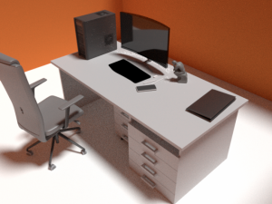 desktop table Modelo 3D