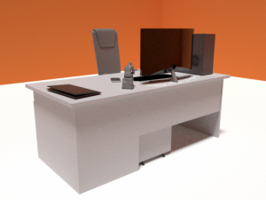 desktop table Modelo 3D