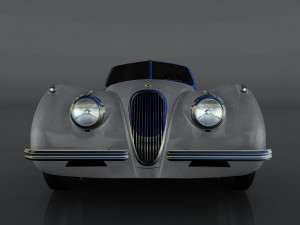jaguar xk120 3Dモデル