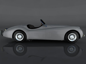 jaguar xk120 3Dモデル