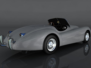 jaguar xk120 3Dモデル