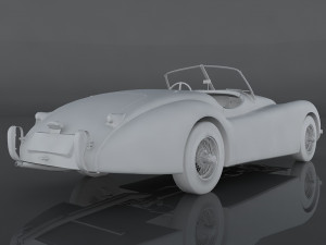 jaguar xk120 3Dモデル