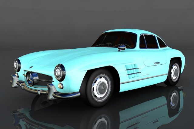 mercedes-benz 300 sl 3D-Modell .c4d .max .obj .3ds .fbx .stl .blend 