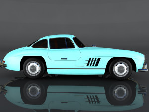 mercedes-benz 300 sl 3D-Modell