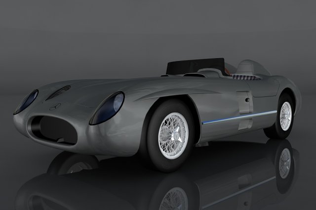 mercedes-benz 300 slr Model 3D .c4d .max .obj .3ds .fbx .stl .blend 