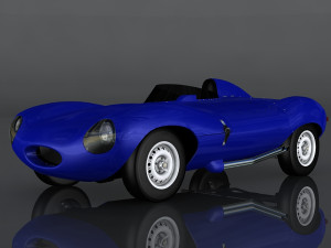 jaguar d-type 3D Модель