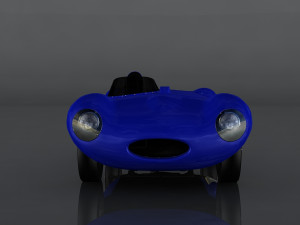 jaguar d-type Modèle 3D