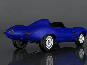 jaguar d-type 3D Model