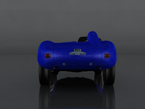 jaguar d-type Modèle 3D