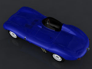 jaguar d-type Modèle 3D