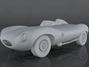 jaguar d-type 3D Model