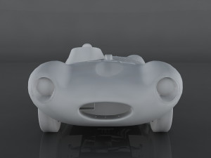 jaguar d-type Modèle 3D