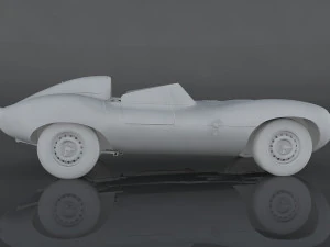 jaguar d-type 3D Model