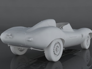 jaguar d-type Modèle 3D