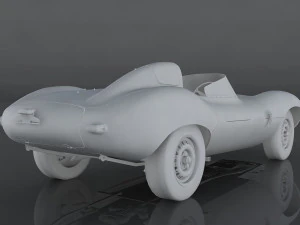 jaguar d-type 3D Model