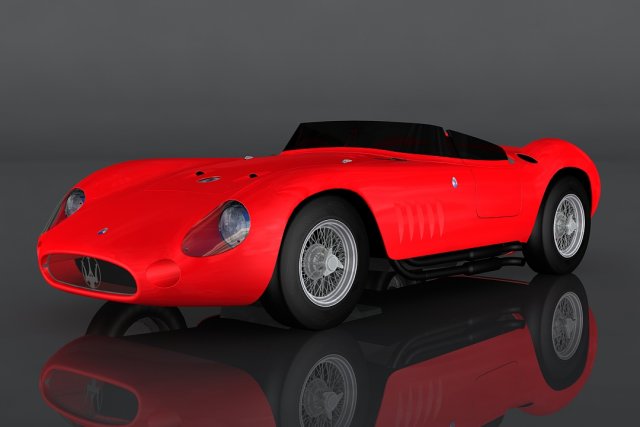 maserati 300 s 3D-Modell .c4d .max .obj .3ds .fbx .stl .blend 