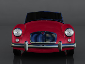 1958 mg mga 3D 模型